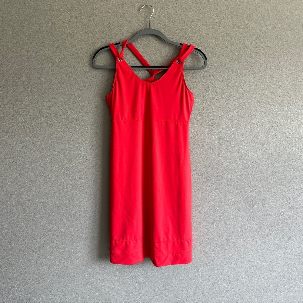 Merrell Red Active Midi Strappy Dress Small